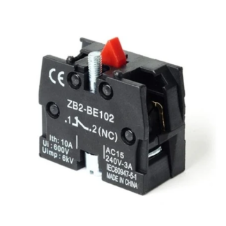 Дополнительный контакт (ZB2-BE102) NC красный