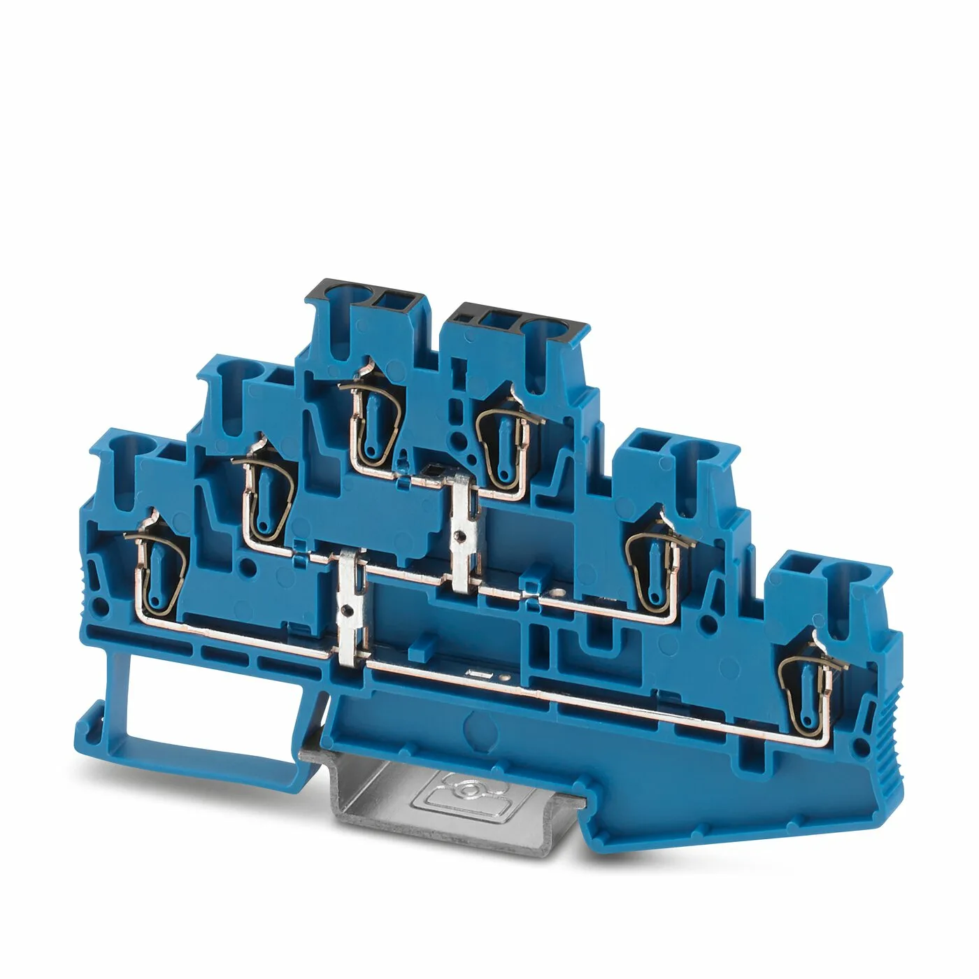 Зажим клемный ST2.5-3L blue