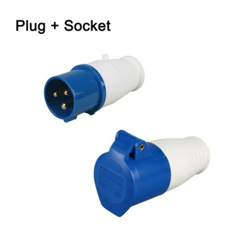 Вилка, 5-пин, 380V, 32A Plug+connector+concealed socket